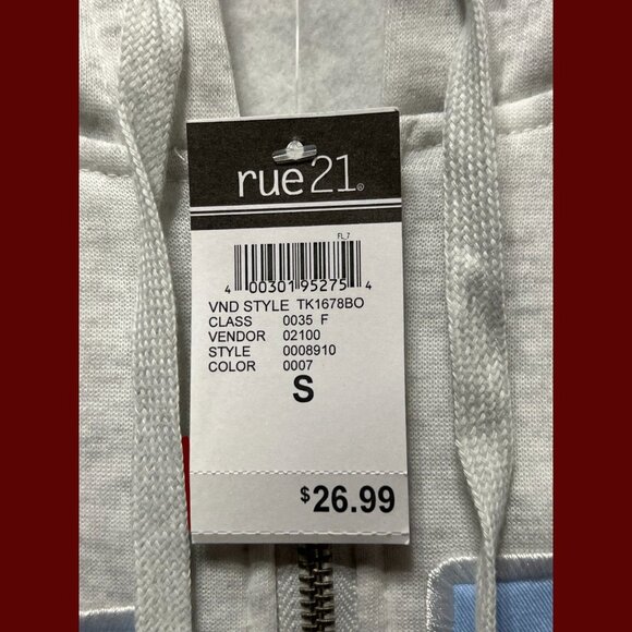 Rue 21 - Men's Long Sleeve Hooded Sweatshirt - Gray - Small - Picture 8 of 14